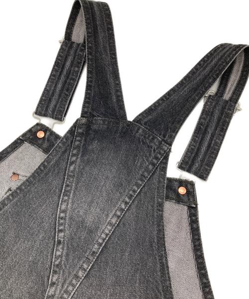 DU JOUR（デュ ジュール）DU JOUR (デュ ジュール) デニムサロペット ブラック サイズ:Freeの古着・服飾アイテム