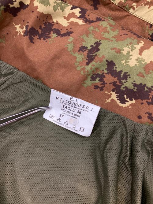 Italian military（イタリアン ミリタリー）Italian military (イタリアン ミリタリー) ［古着］ベジタートカモシェルジャケット ブラウン×グリーン サイズ:56の古着・服飾アイテム