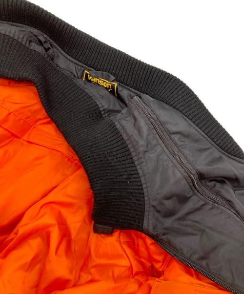 VANSON（バンソン）VANSON (バンソン) ボンバージャケット ブラック サイズ:XLの古着・服飾アイテム