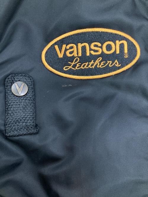 VANSON（バンソン）VANSON (バンソン) ボンバージャケット ブラック サイズ:XLの古着・服飾アイテム