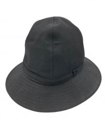 Yohji Yamamoto pour homme（ヨウジヤマモト プールオム）の古着「WOOL FLANNEL FEDORA HAT」｜ブラック