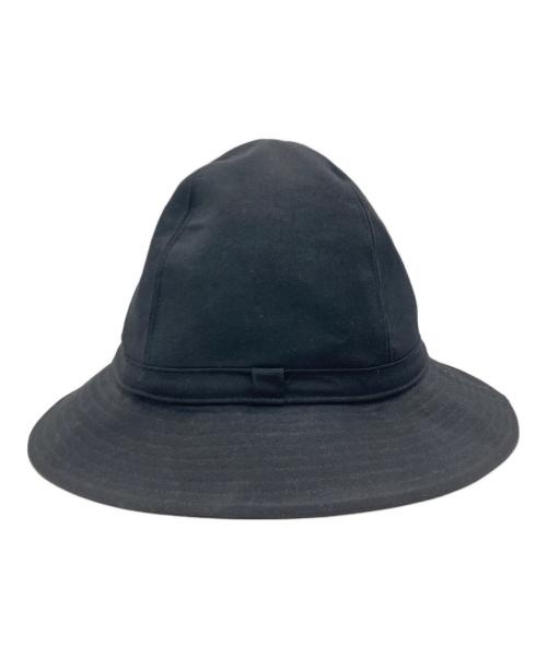 Yohji Yamamoto pour homme（ヨウジヤマモト プールオム）Yohji Yamamoto pour homme (ヨウジヤマモト プールオム) WOOL FLANNEL FEDORA HAT ブラックの古着・服飾アイテム