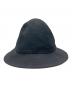 Yohji Yamamoto pour homme (ヨウジヤマモト プールオム) WOOL FLANNEL FEDORA HAT ブラック：10000円