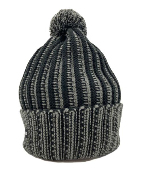 SUPREME（シュプリーム）SUPREME (シュプリーム) Contrast Stripe Beanie ブラックの古着・服飾アイテム