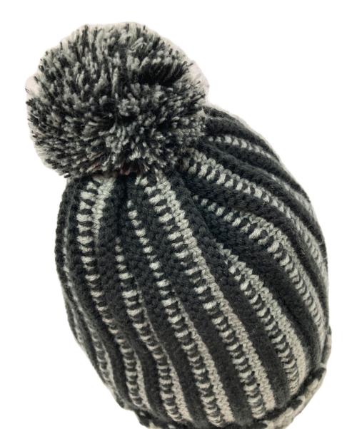 SUPREME（シュプリーム）SUPREME (シュプリーム) Contrast Stripe Beanie ブラックの古着・服飾アイテム