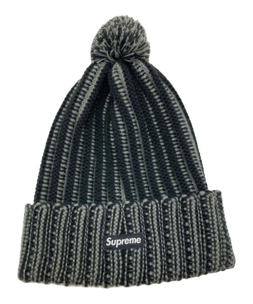 SUPREME（シュプリーム）SUPREME (シュプリーム) Contrast Stripe Beanie ブラックの古着・服飾アイテム
