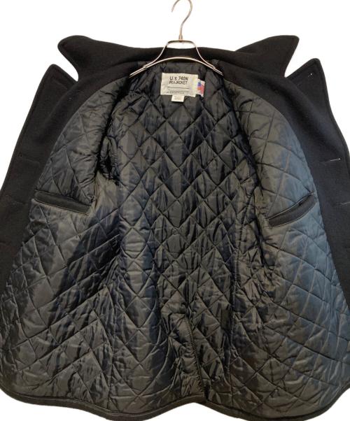 Schott（ショット）Schott (ショット) メルトンPコート ブラック サイズ:38の古着・服飾アイテム