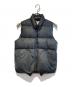 Crescent Down Works（クレセントダウンワークス）の古着「ナイロンリップストップダウンベスト」｜ブラック