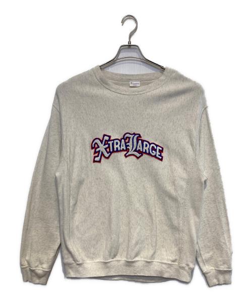 Champion REVERSE WEAVE（チャンピオン リバース ウィーブ）Champion REVERSE WEAVE X-LARGE (エクストララージ) REVERSE WEAVE CREWNECK SWEAT(リバース ウィーブクルーネック) ベージュ サイズ:LARGEの古着・服飾アイテム