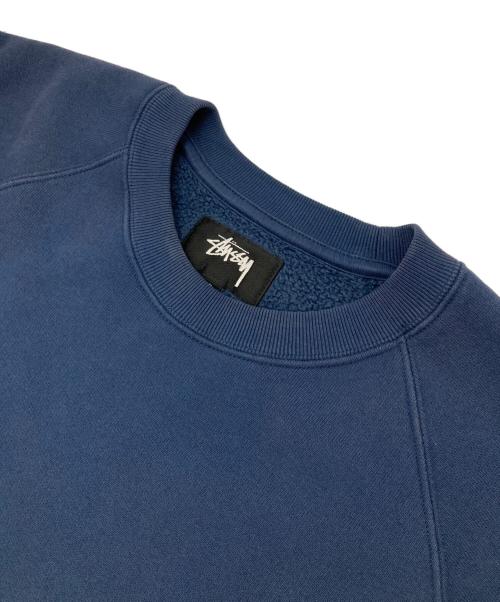 stussy（ステューシー）stussy (ステューシー) Fleece Raglan ネイビー サイズ:XLの古着・服飾アイテム