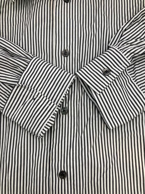 DIESEL（ディーゼル）DIESEL (ディーゼル) S-DOUBERストライプシャツ ホワイト×ブラック サイズ:50の古着・服飾アイテム