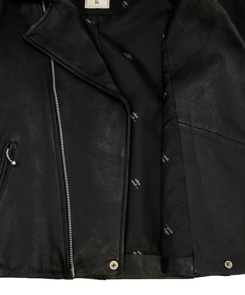 niko and（ニコアンド）niko and (ニコアンド) ダブルライダースジャケット ブラック サイズ:Lの古着・服飾アイテム