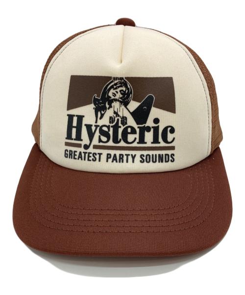 Hysteric Glamour（ヒステリックグラマー）Hysteric Glamour (ヒステリックグラマー) Guitar Girl Mesh Cap ブラウンの古着・服飾アイテム
