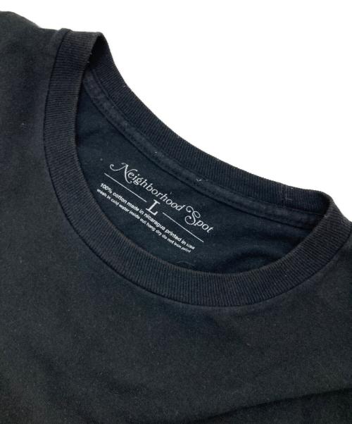 NEIGHBORHOOD SPOT（ネイバーフッド）NEIGHBORHOOD SPOT (ネイバーフッド) プリントTシャツ ブラック サイズ:Ｌの古着・服飾アイテム
