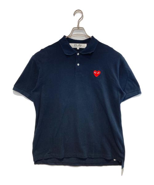 PLAY COMME des GARCONS（プレイコムデギャルソン）PLAY COMME des GARCONS (プレイコムデギャルソン) ポロシャツ ネイビー サイズ:XXLの古着・服飾アイテム