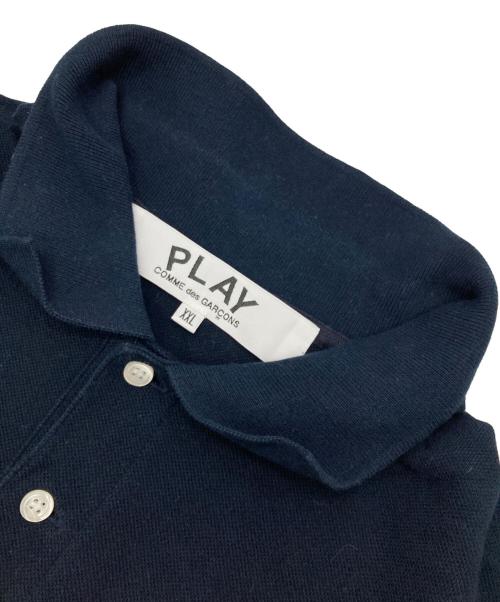 PLAY COMME des GARCONS（プレイコムデギャルソン）PLAY COMME des GARCONS (プレイコムデギャルソン) ポロシャツ ネイビー サイズ:XXLの古着・服飾アイテム