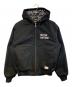 X-LARGE（エクストララージ）の古着「Mister Cartoon HOODED WORK JACKET」｜ブラック