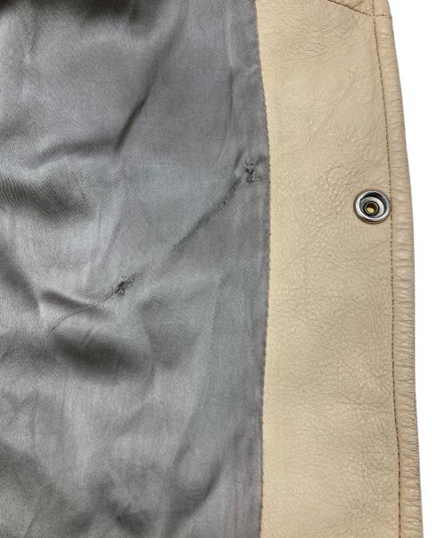 Mid Western（ミッド ウエスタン）Mid Western (ミッド ウエスタン) ［古着］ディアスキンレザージャケット ベージュ サイズ:36の古着・服飾アイテム