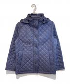 MACKINTOSH LONDONマッキントッシュ ロンドン）の古着「キルティングタフタフーデットショートコート」｜ネイビー