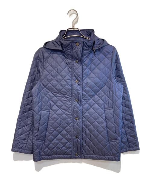 MACKINTOSH LONDON（マッキントッシュ ロンドン）MACKINTOSH LONDON (マッキントッシュ ロンドン) キルティングタフタフーデットショートコート ネイビー サイズ:38 未使用品の古着・服飾アイテム