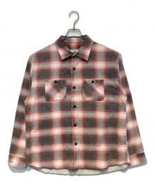 JOURNAL STANDARD relume（ジャーナルスタンダード レリューム）の古着「グランジ プリントネル チェックシャツ」｜レッド