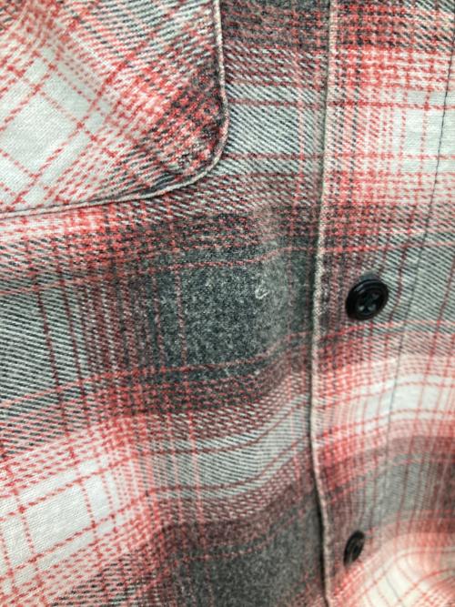 JOURNAL STANDARD relume（ジャーナルスタンダード レリューム）JOURNAL STANDARD relume (ジャーナルスタンダード レリューム) グランジ プリントネル チェックシャツ レッド サイズ:M 未使用品の古着・服飾アイテム