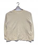 URUウル）の古着「COTON PILE L/S TEE」｜アイボリー