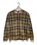SUPREMEシュプリーム）の古着「Plaid Crewneck」｜ブラウン
