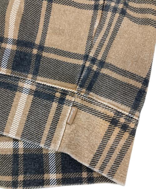 SUPREME（シュプリーム）SUPREME (シュプリーム) Plaid Crewneck ブラウン サイズ:Lの古着・服飾アイテム