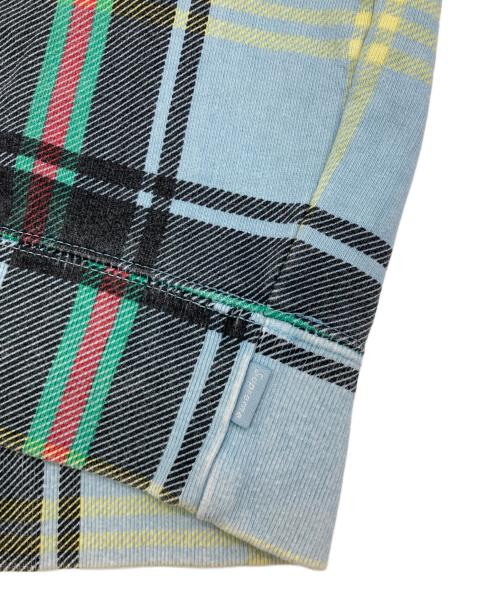 SUPREME（シュプリーム）SUPREME (シュプリーム) Plaid Crewneck ブルー サイズ:Lの古着・服飾アイテム