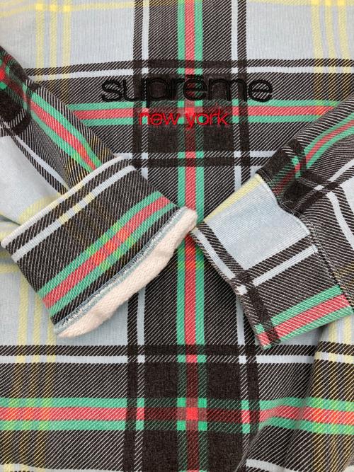 SUPREME（シュプリーム）SUPREME (シュプリーム) Plaid Crewneck ブルー サイズ:Lの古着・服飾アイテム