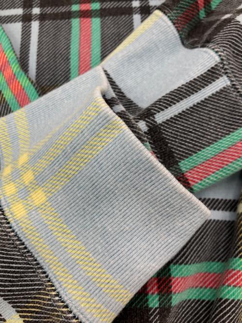 SUPREME（シュプリーム）SUPREME (シュプリーム) Plaid Crewneck ブルー サイズ:Lの古着・服飾アイテム