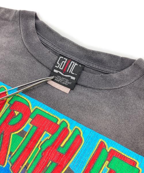 SAINT MICHAEL（セントマイケル）SAINT MICHAEL (セントマイケル) TEE ON EARTH BLACK グレー サイズ:Lの古着・服飾アイテム