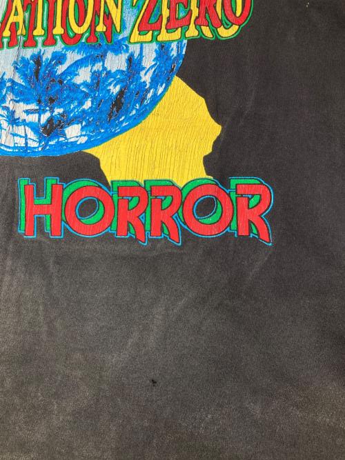 SAINT MICHAEL（セントマイケル）SAINT MICHAEL (セントマイケル) TEE ON EARTH BLACK グレー サイズ:Lの古着・服飾アイテム