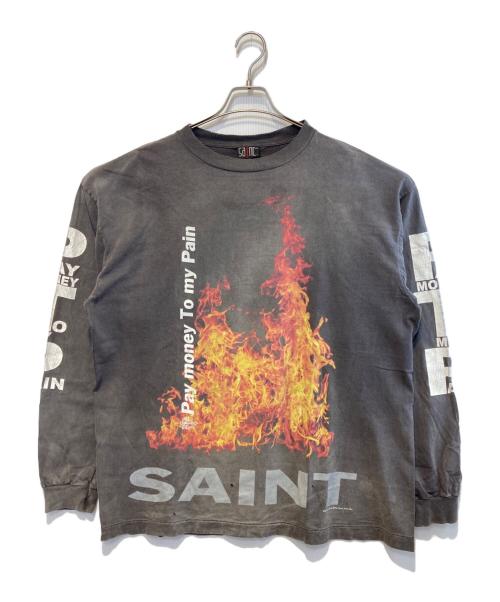 SAINT MICHAEL（セントマイケル）SAINT MICHAEL (セントマイケル) PTP LS TEE/SR TO SS グレー サイズ:XLの古着・服飾アイテム