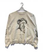 SAINT MICHAEL×ARIESセントマイケル×アリーズ）の古着「ARS CREW SWEAT/MR」｜ベージュ