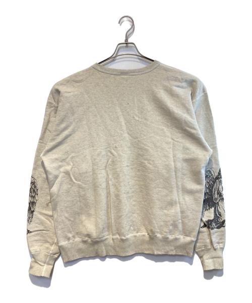 SAINT MICHAEL（セントマイケル）SAINT MICHAEL (セントマイケル) ARIES (アリーズ) ARS CREW SWEAT/MR ベージュ サイズ:XLの古着・服飾アイテム