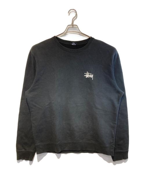 stussy（ステューシー）stussy (ステューシー) LOGO CREW SWEAT ブラック サイズ:XLの古着・服飾アイテム