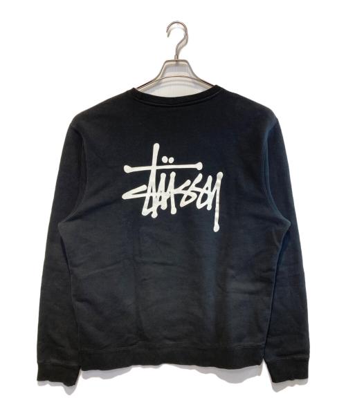 stussy（ステューシー）stussy (ステューシー) LOGO CREW SWEAT ブラック サイズ:XLの古着・服飾アイテム