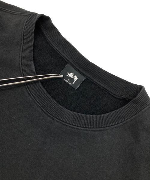 stussy（ステューシー）stussy (ステューシー) LOGO CREW SWEAT ブラック サイズ:XLの古着・服飾アイテム