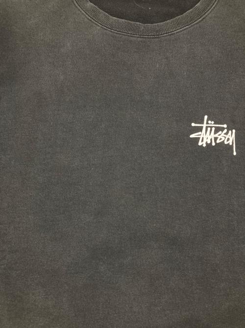 stussy（ステューシー）stussy (ステューシー) LOGO CREW SWEAT ブラック サイズ:XLの古着・服飾アイテム