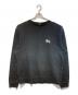 stussy（ステューシー）の古着「LOGO CREW SWEAT」｜ブラック