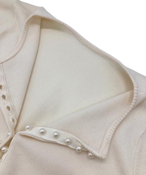 BALLSEY（ボールジィ）BALLSEY (ボールジィ) ニットカーディガン アイボリー サイズ:Sの古着・服飾アイテム