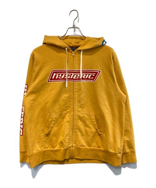 Hysteric Glamour（ヒステリックグラマー）Hysteric Glamour (ヒステリックグラマー) HG BOX LOGOS パーカー イエロー サイズ:Lの古着・服飾アイテム