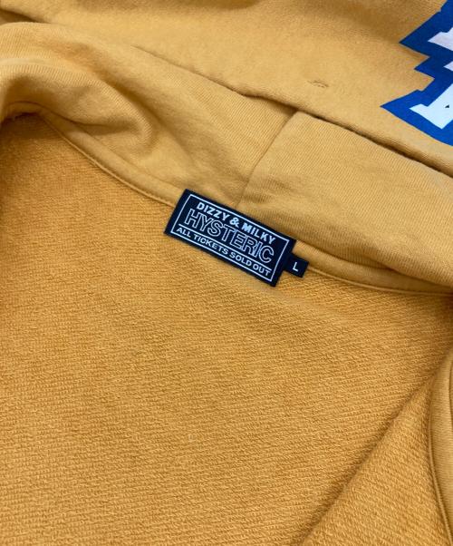 Hysteric Glamour（ヒステリックグラマー）Hysteric Glamour (ヒステリックグラマー) HG BOX LOGOS パーカー イエロー サイズ:Lの古着・服飾アイテム