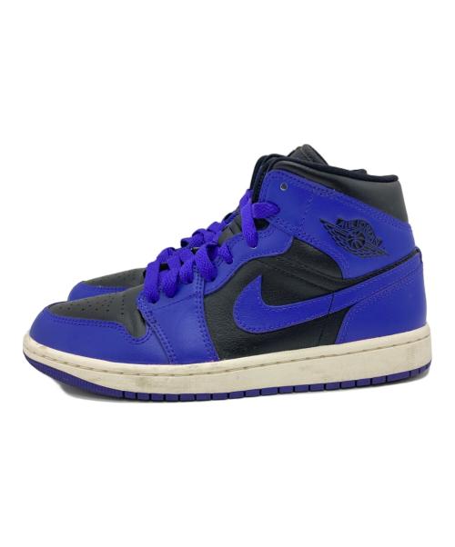 NIKE（ナイキ）NIKE (ナイキ) WMNS AIR JORDAN 1 MID パープル×ブラック サイズ:US6.5の古着・服飾アイテム