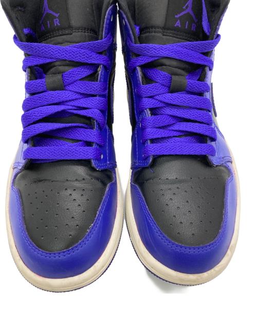 NIKE（ナイキ）NIKE (ナイキ) WMNS AIR JORDAN 1 MID パープル×ブラック サイズ:US6.5の古着・服飾アイテム