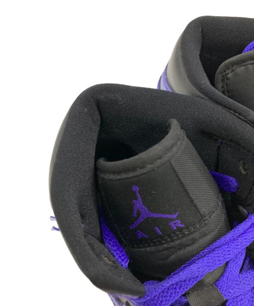 NIKE（ナイキ）NIKE (ナイキ) WMNS AIR JORDAN 1 MID パープル×ブラック サイズ:US6.5の古着・服飾アイテム
