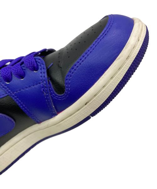 NIKE（ナイキ）NIKE (ナイキ) WMNS AIR JORDAN 1 MID パープル×ブラック サイズ:US6.5の古着・服飾アイテム
