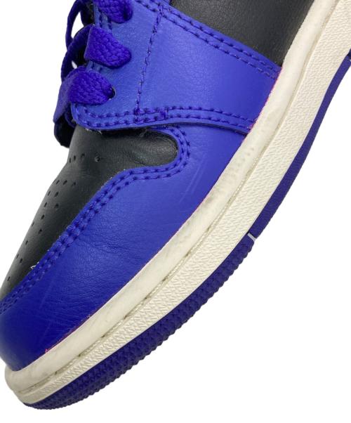 NIKE（ナイキ）NIKE (ナイキ) WMNS AIR JORDAN 1 MID パープル×ブラック サイズ:US6.5の古着・服飾アイテム